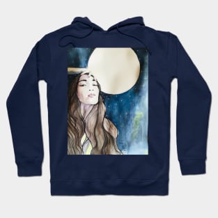 Hindi Zahra and the moon Hoodie